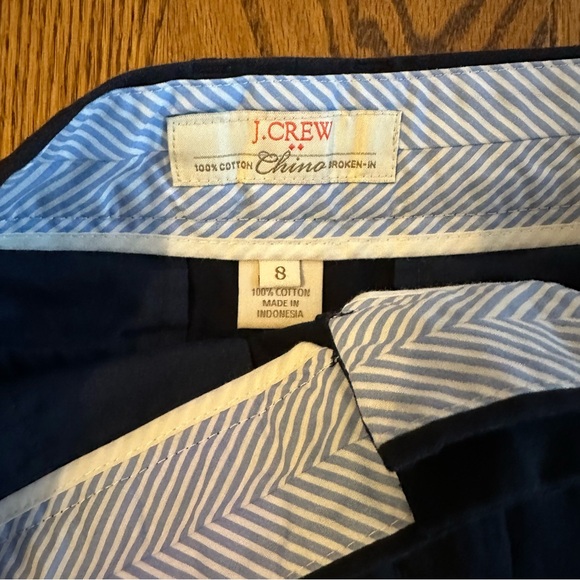 NWOT J.Crew 3" City Fit Chino Short - Navy - Picture 4 of 4